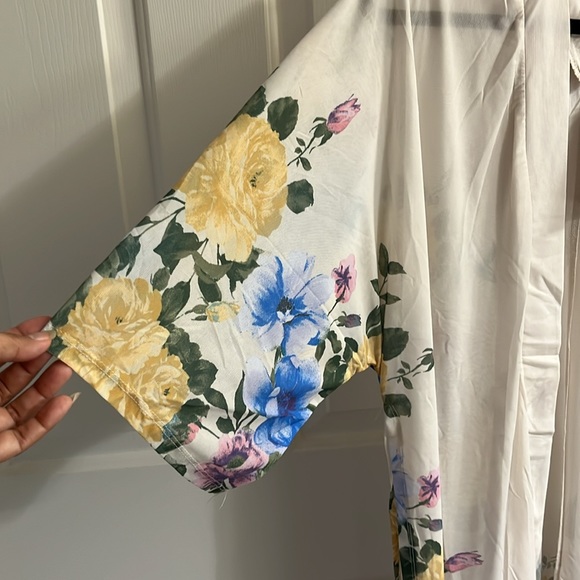 Ember Womens Sheer Open Front
Kimono Cardigan topper Floral Size S - Picture 4 of 13